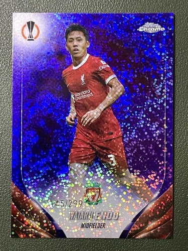 Wataru Endo 2023 Topps Chrome Violet Speckle Refractor /299