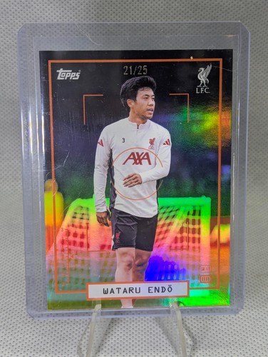 Wataru Endo 2025 Topps Focus FC /25