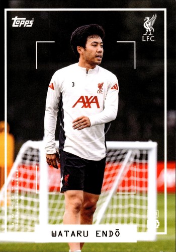 Wataru Endo 2025 Topps Liverpool Focus