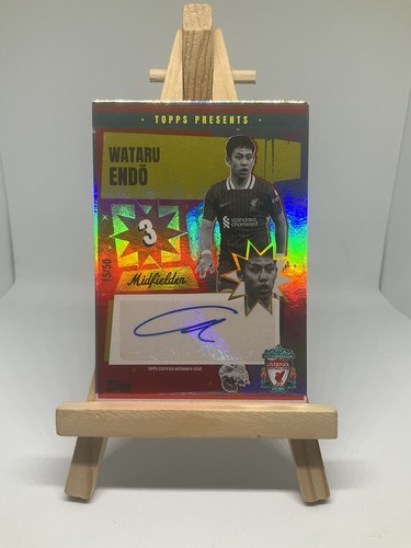 Wataru Endo 2024 Topps Liverpool Team 15/50