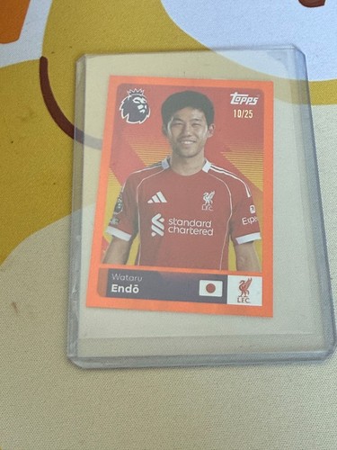Wataru Endo 2026 Topps Premier League Orange /25