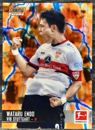 Wataru Endo 2022 Topps Stadium Club Chrome Orange Electric /10