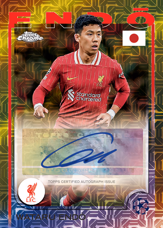 Wataru Endo 2024 Topps Chrome UEFA Champions League #170