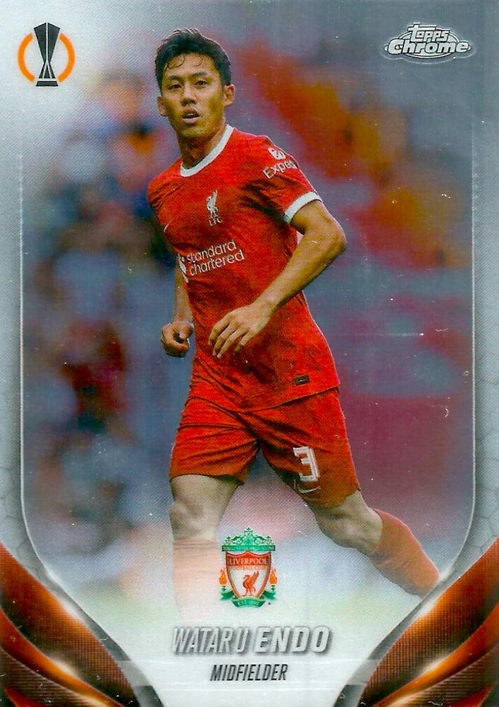 Wataru Endo 2023 Topps Chrome UEFA Club Competitions