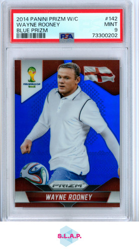 Wayne Rooney 2014 Panini Prizm World Cup Blue Prizm
