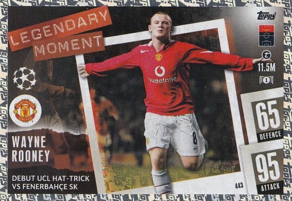 Wayne Rooney 2023 Topps Match Attax UEFA Club Competitions