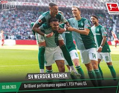 Werder Bremen 2023 Topps Now Bundesliga English