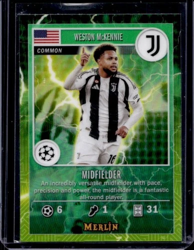 Weston McKennie 2024 Topps Merlin Chrome UEFA MG-50