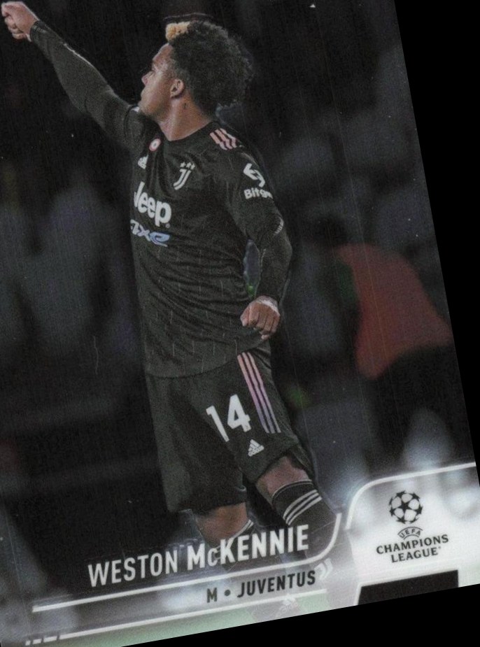 Weston McKennie 2021 Topps Stadium Club Chrome UEFA 14