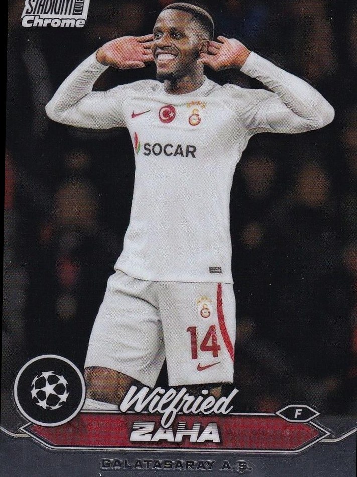 Wilfried Zaha 2023 Topps Stadium Club Chrome UEFA Champions League