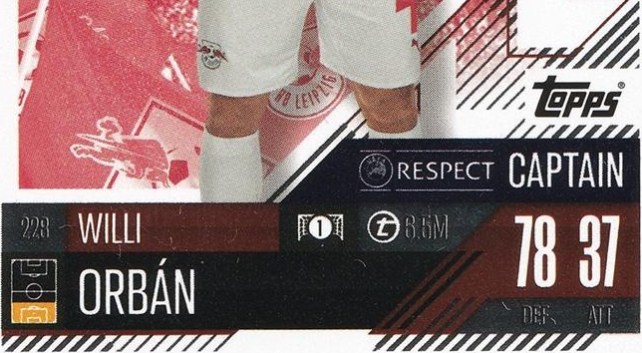 Willi Orban 2024 Topps Match Attax UEFA Club Competitions