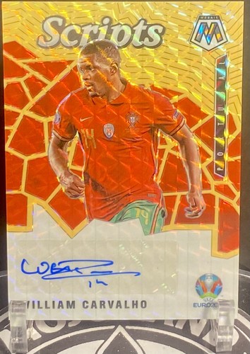 William Carvalho 2020 Panini Mosaic Fluorescent Purple 1/5