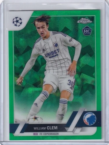 William Clem 2023 Topps Chrome Sapphire UEFA Green Sapphire /70