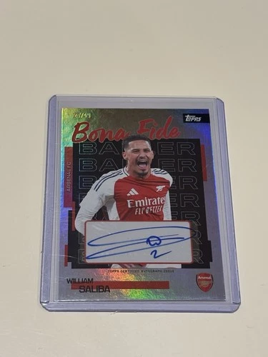 William Saliba 2025 Topps Arsenal Team Set /49