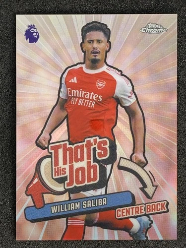 William Saliba 2025 Topps Chrome