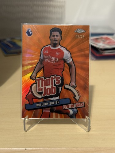 William Saliba 2025 Topps Chrome /25
