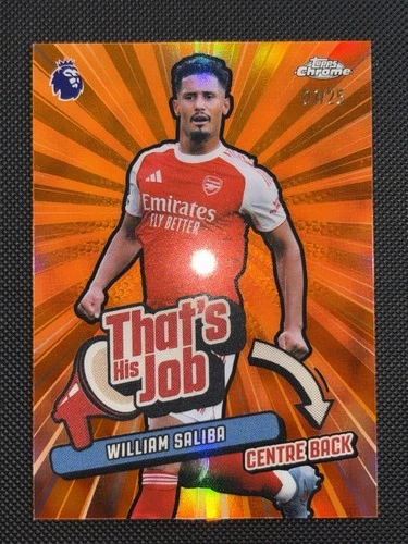 William Saliba 2025 Topps Chrome /25