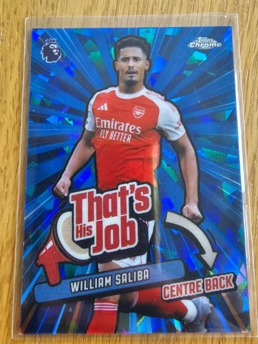 William Saliba 2025 Topps Chrome Sapphire /25