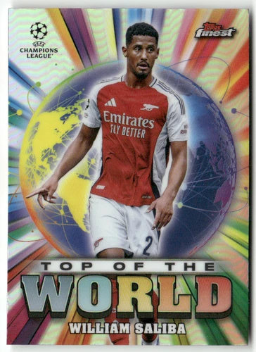 William Saliba 2025 Topps Finest Champions League