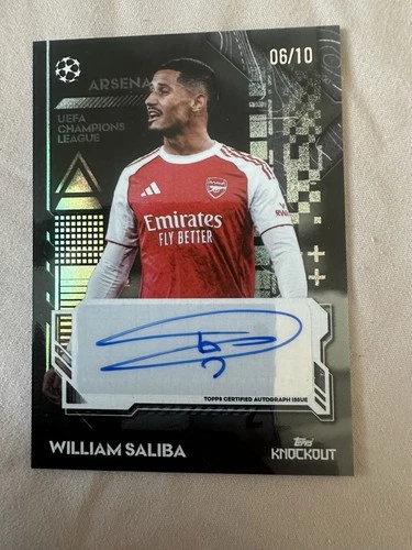 William Saliba 2025 Topps Knockout /10