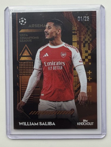 William Saliba 2025 Topps Knockout /25