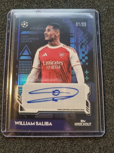 William Saliba 2025 Topps Knockout /99