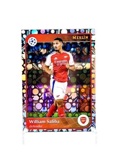 William Saliba 2024 Topps Merlin Chrome