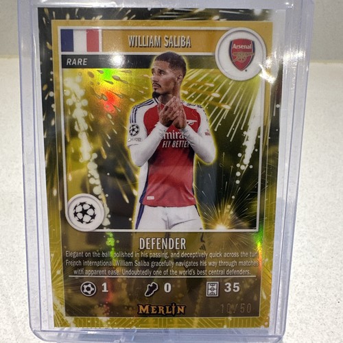 William Saliba 2024 Topps Merlin Chrome /50