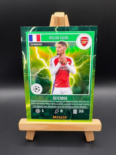William Saliba 2025 Topps Merlin Chrome
