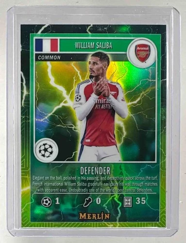 William Saliba 2024 Topps Merlin Chrome MG-23