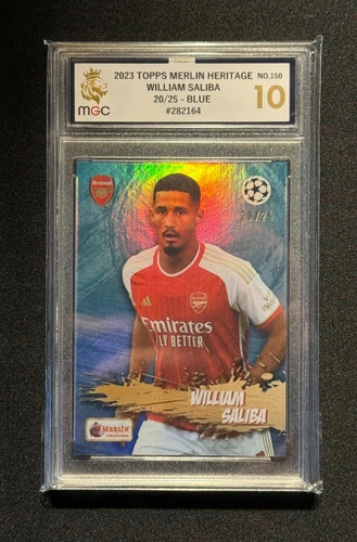 William Saliba 2023 Topps Merlin Heritage Blue /25