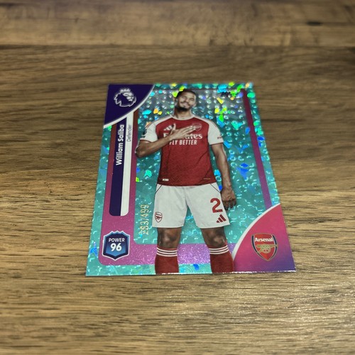 William Saliba 2026 Topps Premier League Aqua /499