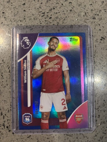 William Saliba 2026 Topps Premier League Blue /150