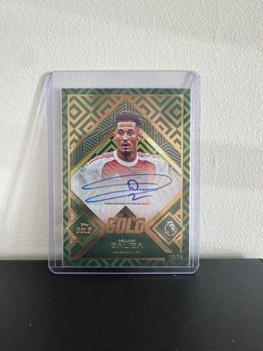 William Saliba 2025 Topps Premier League Gold /75