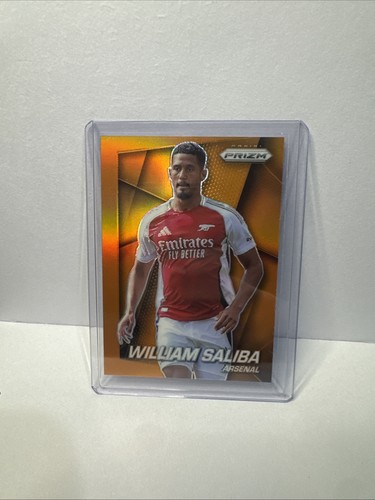William Saliba 2024 Panini Prizm Orange /25