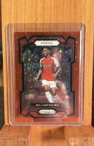 William Saliba 2023 Panini Prizm Red Star /25