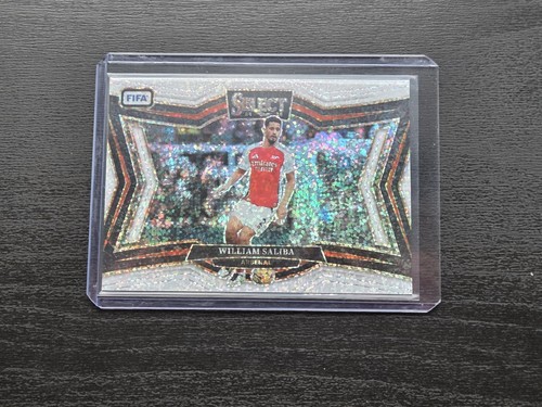 William Saliba 2024 Panini Prizm Select White Sparkle
