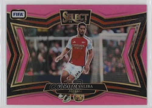 William Saliba 2024 Panini Select FIFA Pink Prizm /59