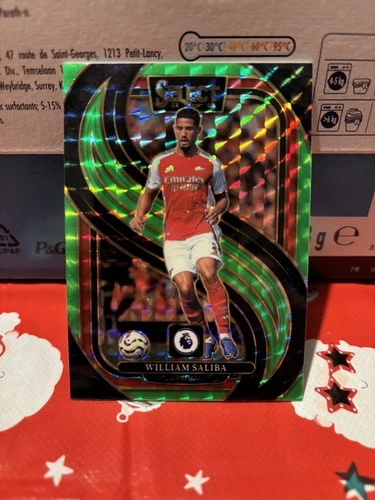 William Saliba 2024 Panini Select Green Fluorescent /125