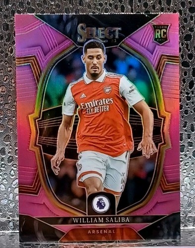 William Saliba 2023 Panini Select Pink Prizm /99