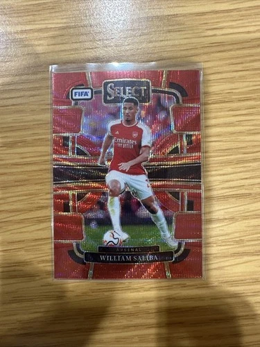 William Saliba 2023 Panini Select Red Wave Prizm /149