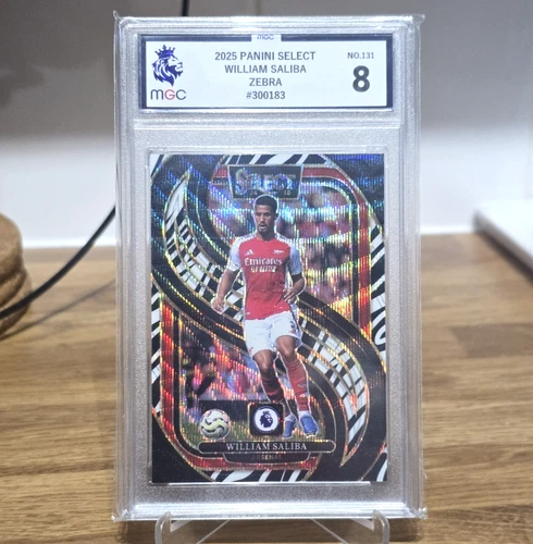 William Saliba 2024 Panini Select Zebra