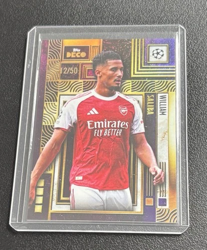 William Saliba 2025 Topps UCC Deco Purple /50