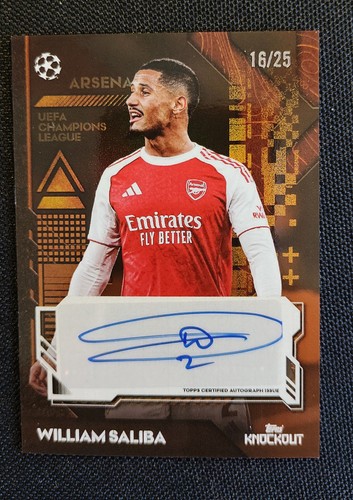 William Saliba 2025 Topps UCC Knockout /25