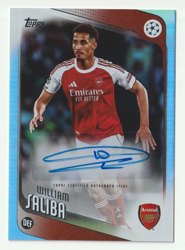 William Saliba 2026 Topps UEFA Club Competitions