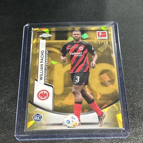 Willian Pacho 2023 Topps Bundesliga Chrome Sapphire /50