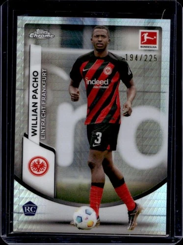 Willian Pacho 2023 Topps Chrome Prism Refractor /225