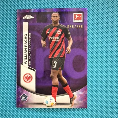 Willian Pacho 2023 Topps Chrome Purple /299
