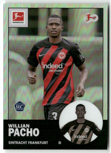 Willian Pacho 2024 Topps Chrome Tan Refractor