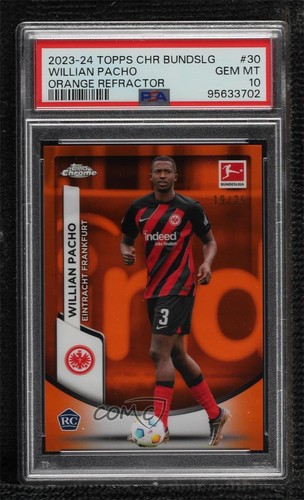 Willian Pacho 2023 Panini Cromo Bundesliga Naranja Refractor /25